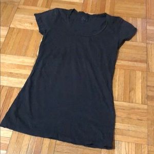 Black Scoop Neck T-Shirt